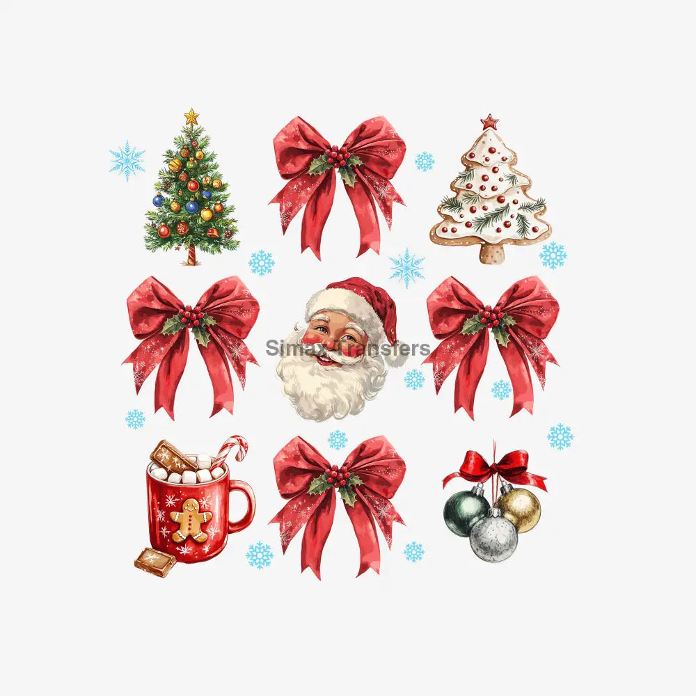 Ultimate Traditional Christmas Elements DTF Transfer Sheet