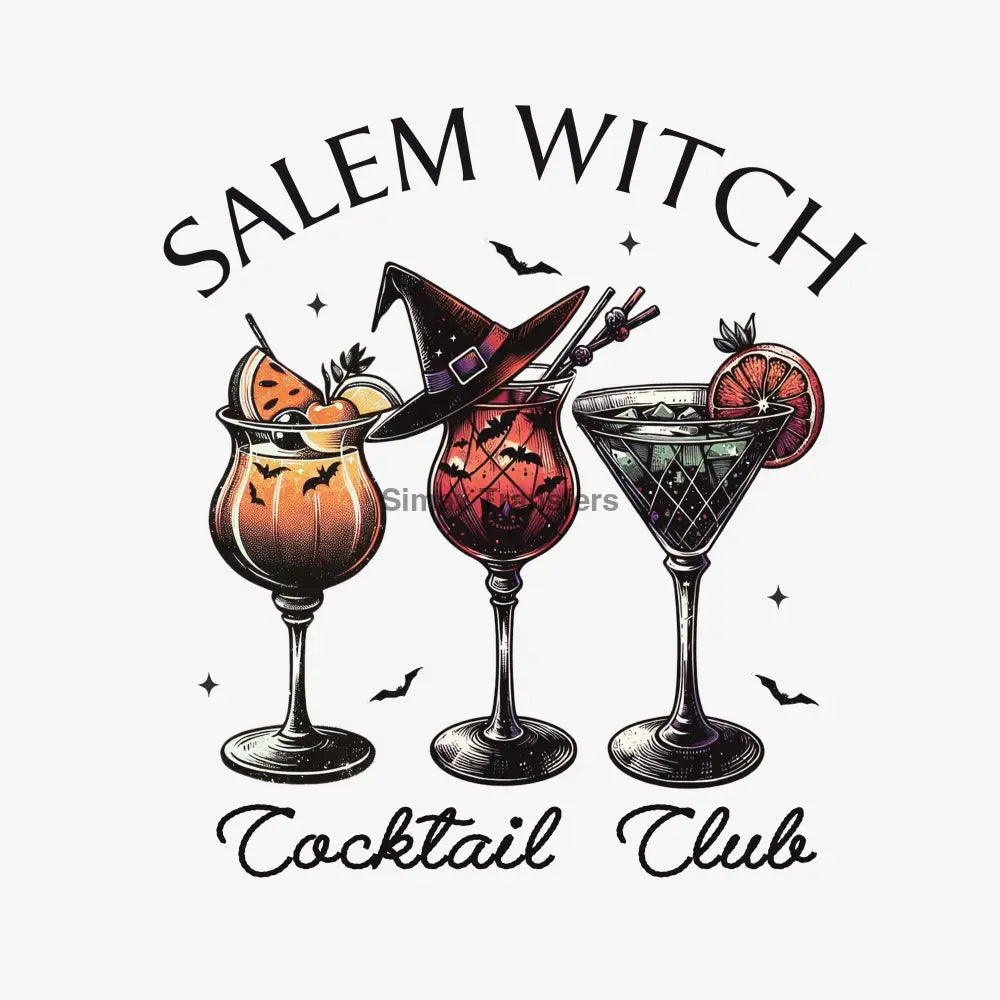 Salem Witch Cocktail Club - Halloween DTF Transfer